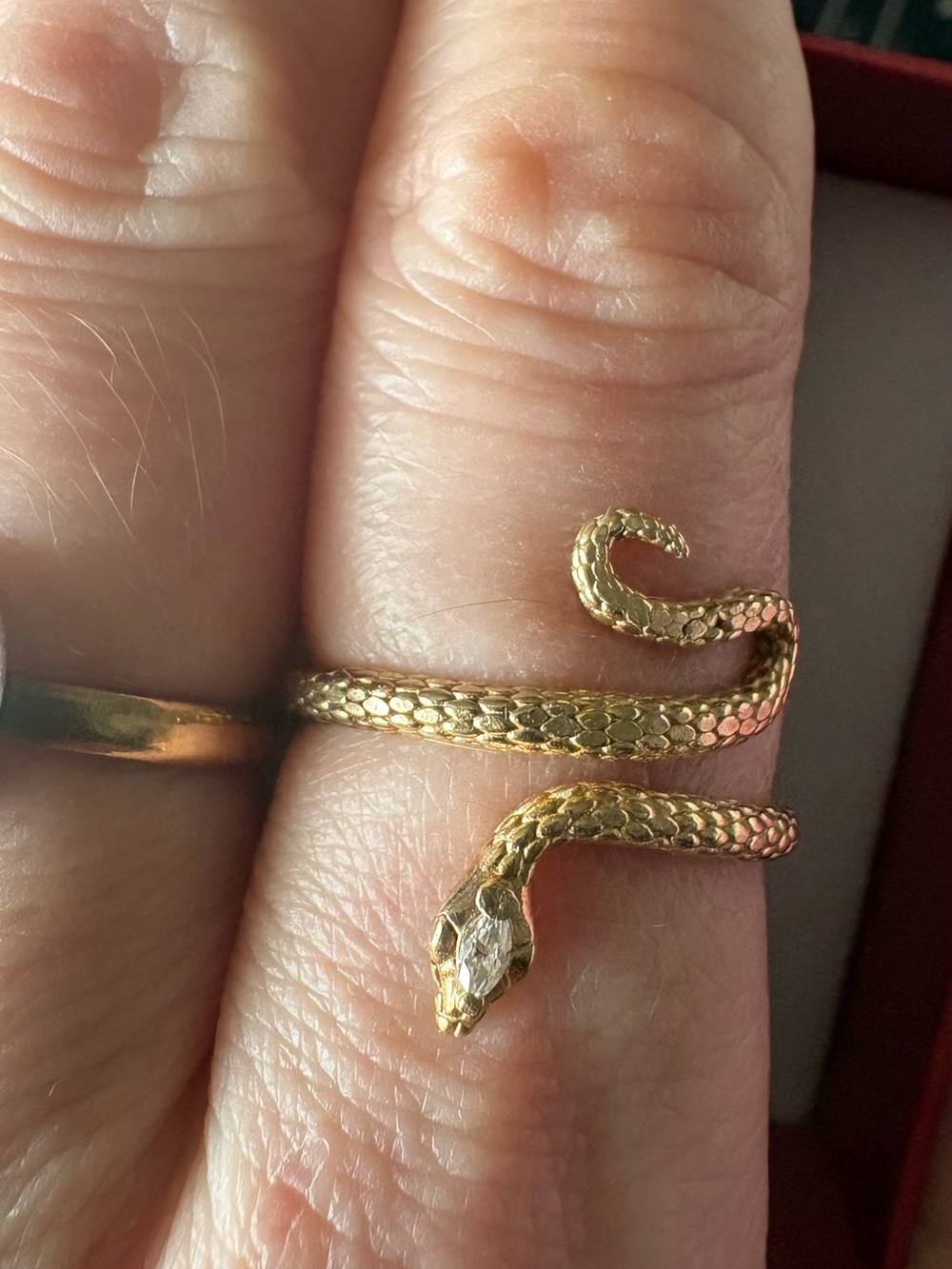10k snake ring - Picture 5 of 6